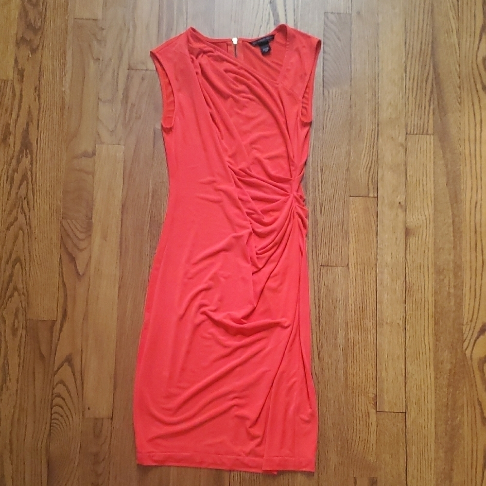 Victoria's Secret - Coral Sleeveless Sheath Dress Knee-Length Cocktail Night Out